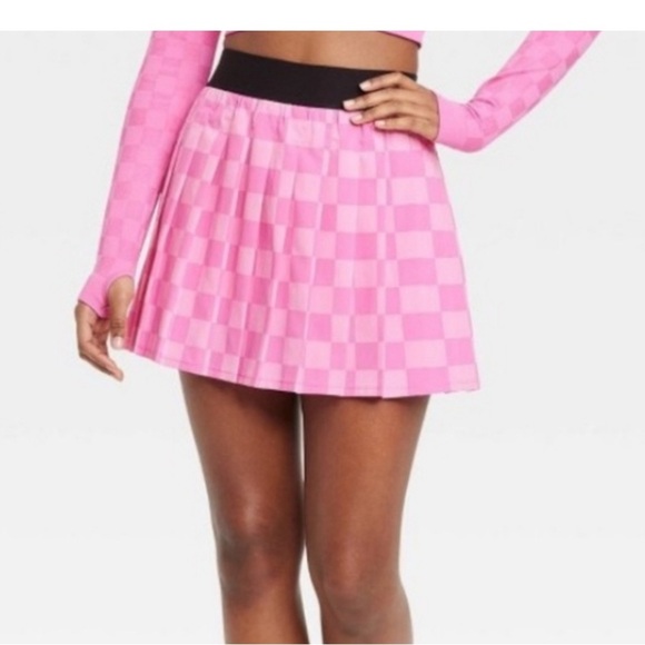 JoyLab Pink Checkered Pleated Skort Size XS Shorts w/ Pockets Barbiecore
A200 - Picture 2 of 6